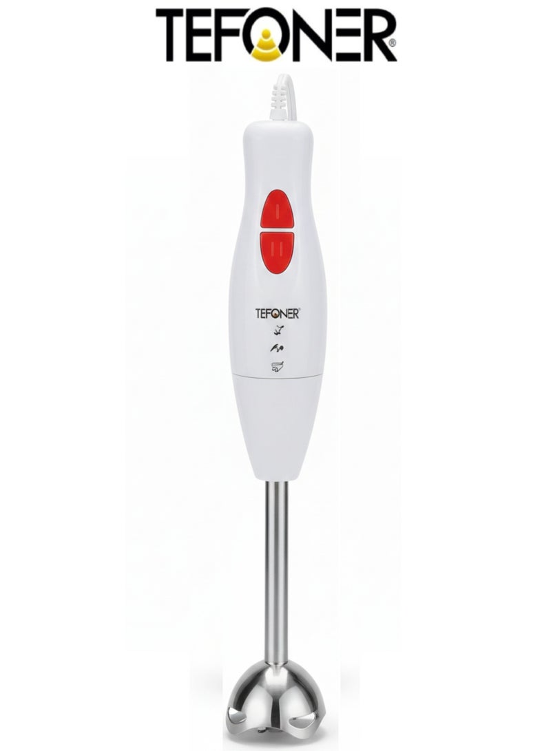 تيفونر خلاط يدوي كهربائي قوي بقوة 300 واط. مضرب كهربائي بشفرتين من الفولاذ المقاوم لصداء. هاند بلندر بسرعتين للخلط. خفاقة كهربائية من اهم اجهزه كهربائيه للمطبخ . خلاط كهربائي يدوي  بكيبل بطول ١ متر لحركة اسهل. خلاط عصير، ميلك شيك، مضرب بيض والعديد من الاستخدامات المتعددة. - Image 1